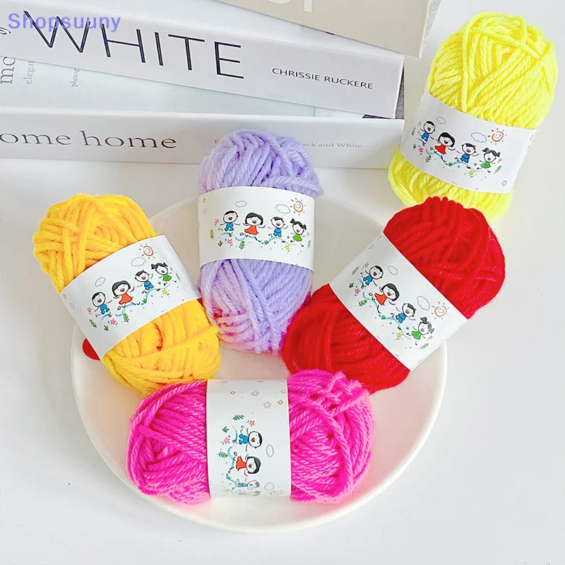 [SU]12Pcs Soft Warm DIY Cotton Wool Threads Soft Yarn Fine Quality Hand-Knitting Thread For Handmade Knitting Crochet Yarn[SU]
