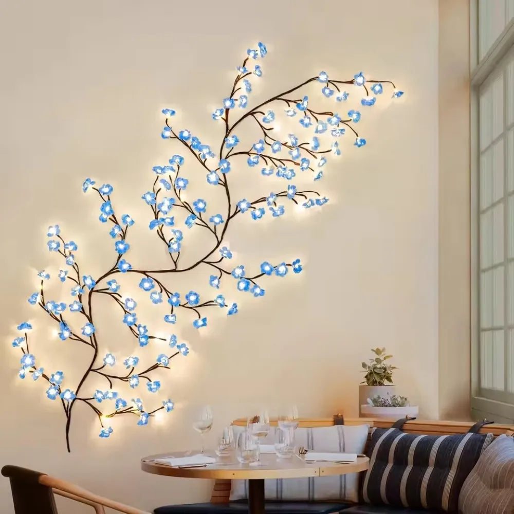 LED Cherry Blossom Tree Lights USB Powered Dimmable Lamp 1PC 72/96/144