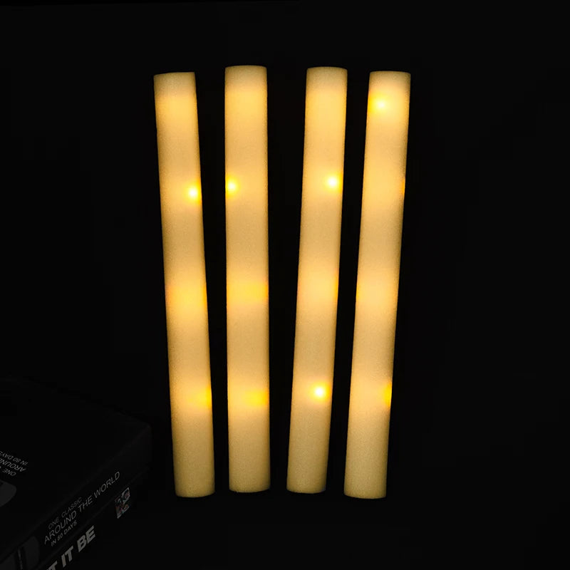 30Pcs RGB LED Glow Foam Tube Bulk