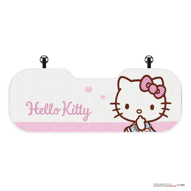 Hello Kitty Car Seat Covers Four Seasons Front/Rear Seat Protector Car Seat Cushion Pad Mat Auto Interior Accessories Universal