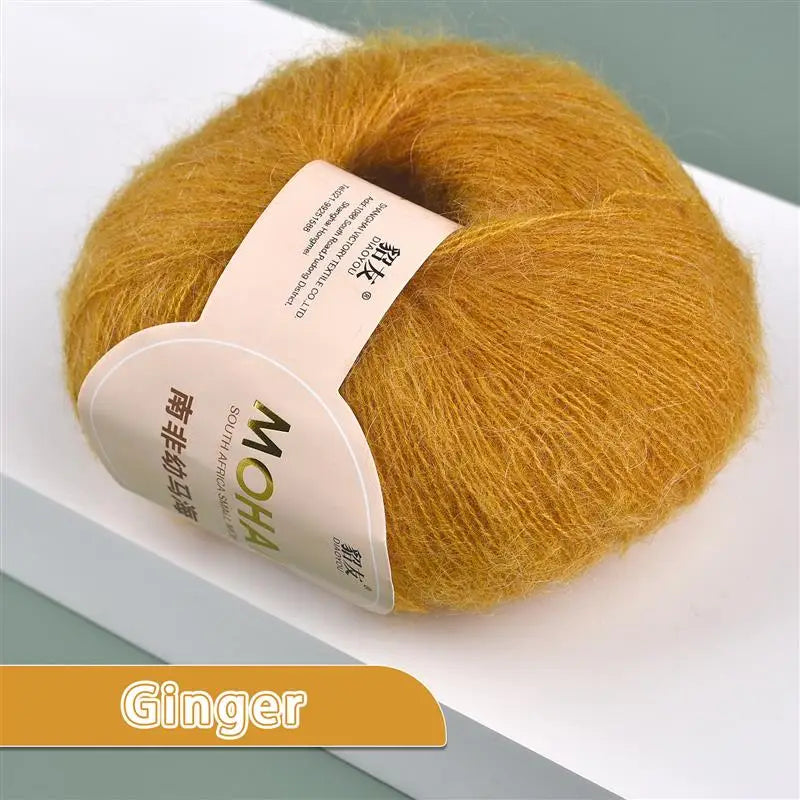 35colors 25g/Pc Mohair Yarn Extra Soft Warm Baby Wool Crochet Yarn For Hand Knitting Sweater Shawl Scarf DIY Material Supplies