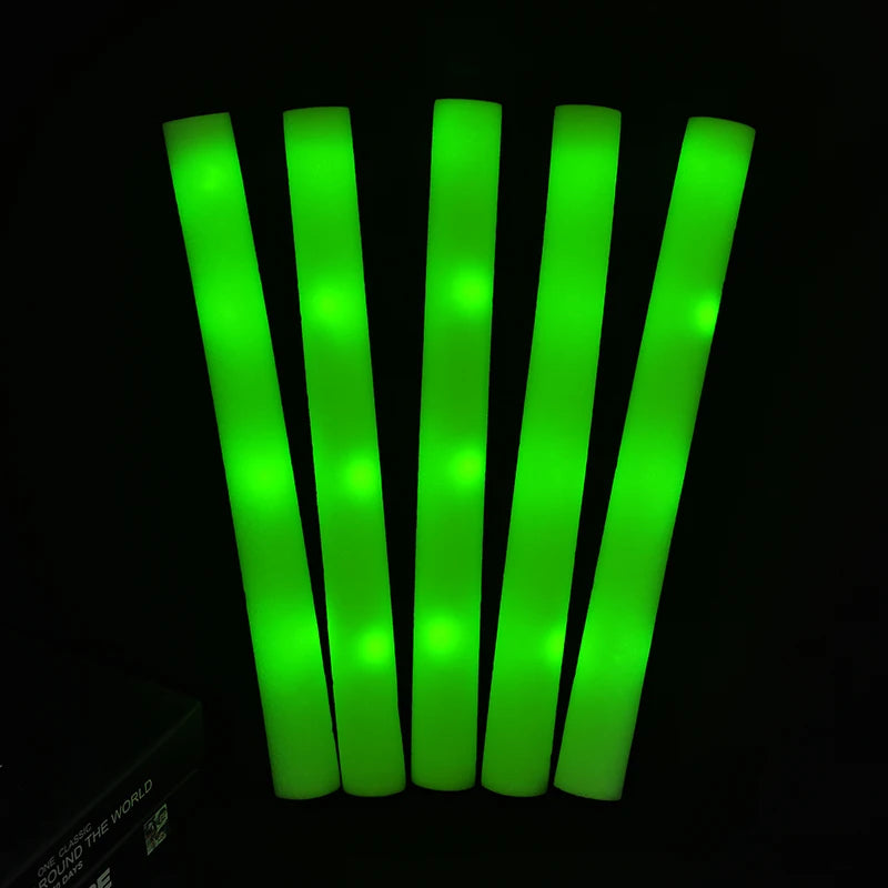30Pcs RGB LED Glow Foam Tube Bulk