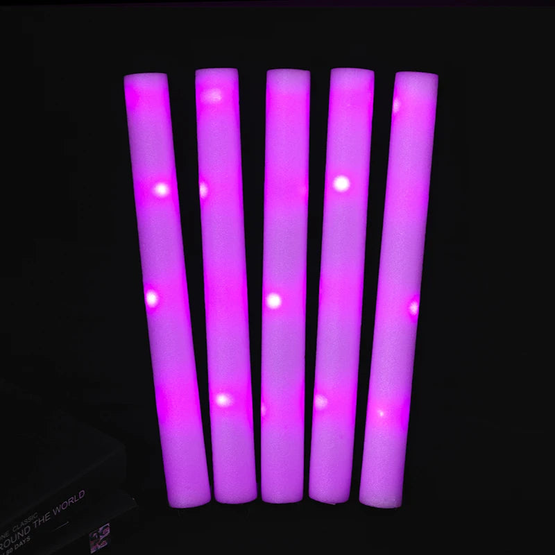 30Pcs RGB LED Glow Foam Tube Bulk