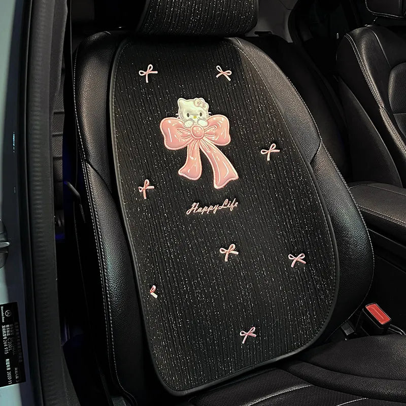 Hello Kitty Car Seat Cover Breathable Pad Mat For Auto Chair Cushion Car Front Seat Cover Four Seasons Anti Slip Mat