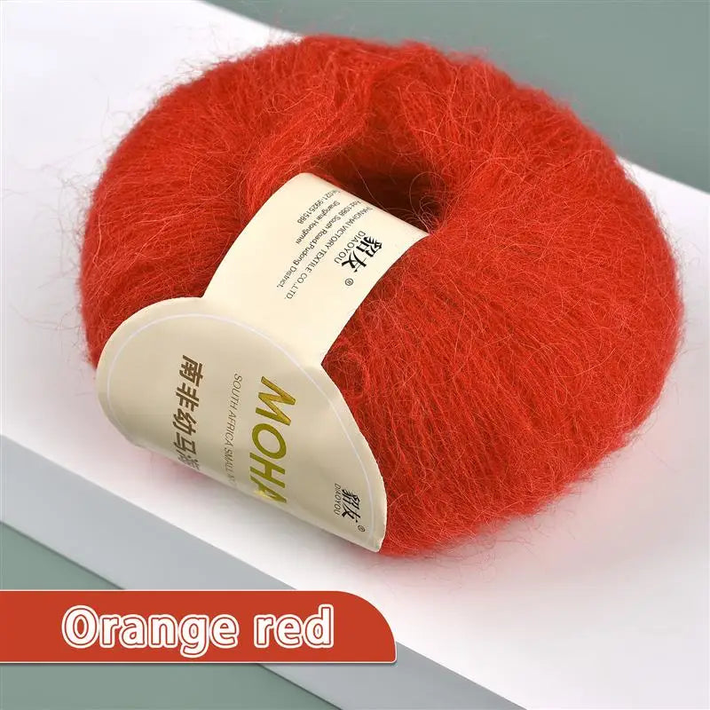35colors 25g/Pc Mohair Yarn Extra Soft Warm Baby Wool Crochet Yarn For Hand Knitting Sweater Shawl Scarf DIY Material Supplies