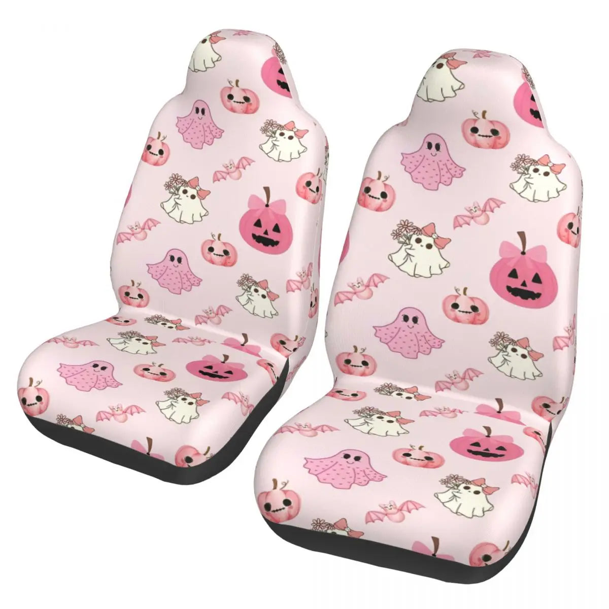 Pink Halloween Universal Car Seat Cover