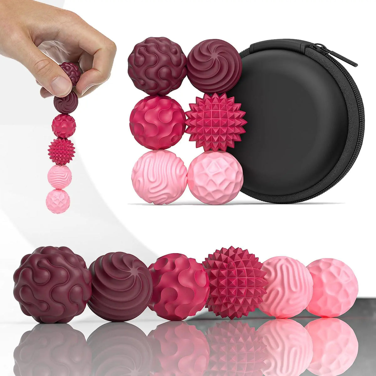 Silicone Magnetic Sensory Balls Fidget Toy Worry Balls Autism Calming Fidgeting Toys Anxiety Relief Stress Sensory Toy