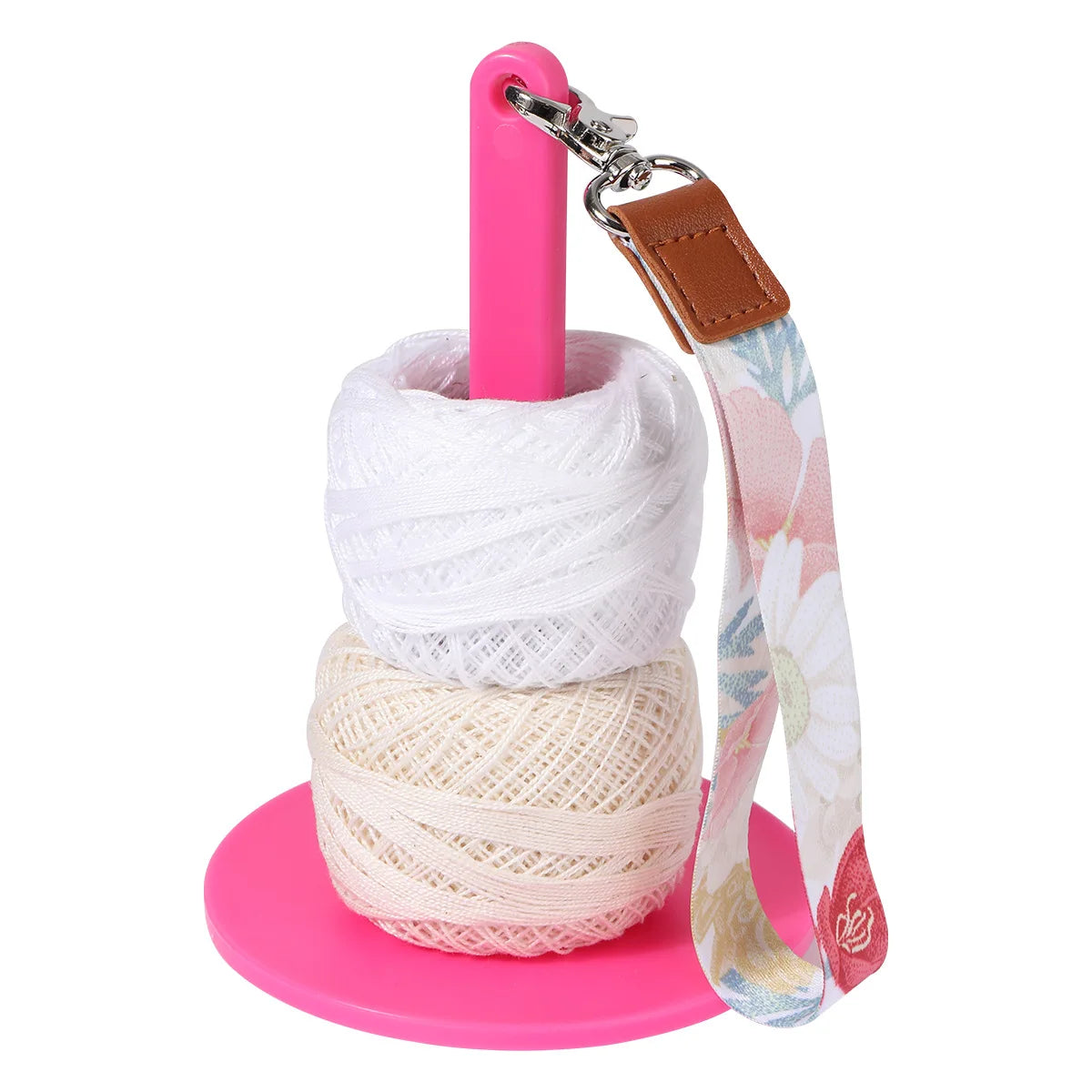 Red/lotus Root Pink/rose Red/Green/Blue Yarn Bracket/Creative Simple Portable Wrist Yarn Holder Acrylic Storage Wool Shaft