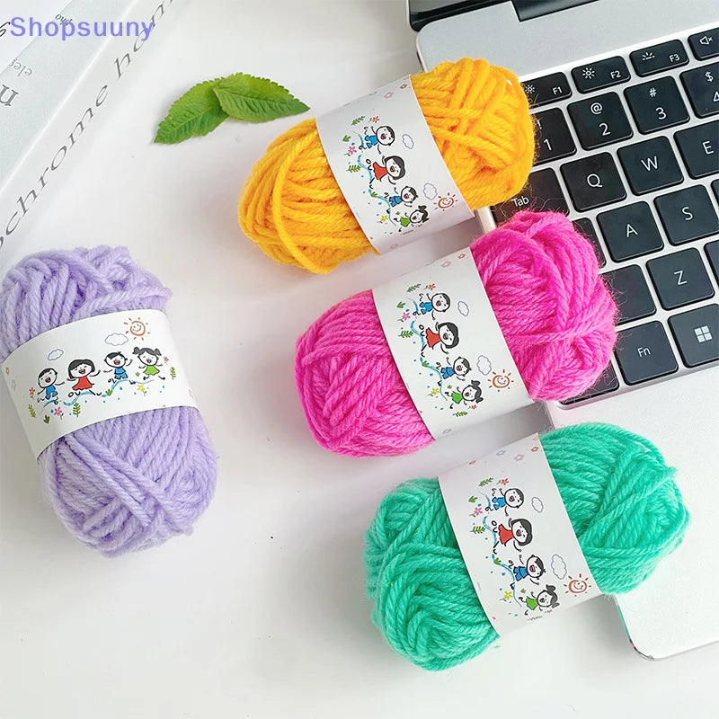 [SU]12Pcs Soft Warm DIY Cotton Wool Threads Soft Yarn Fine Quality Hand-Knitting Thread For Handmade Knitting Crochet Yarn[SU]