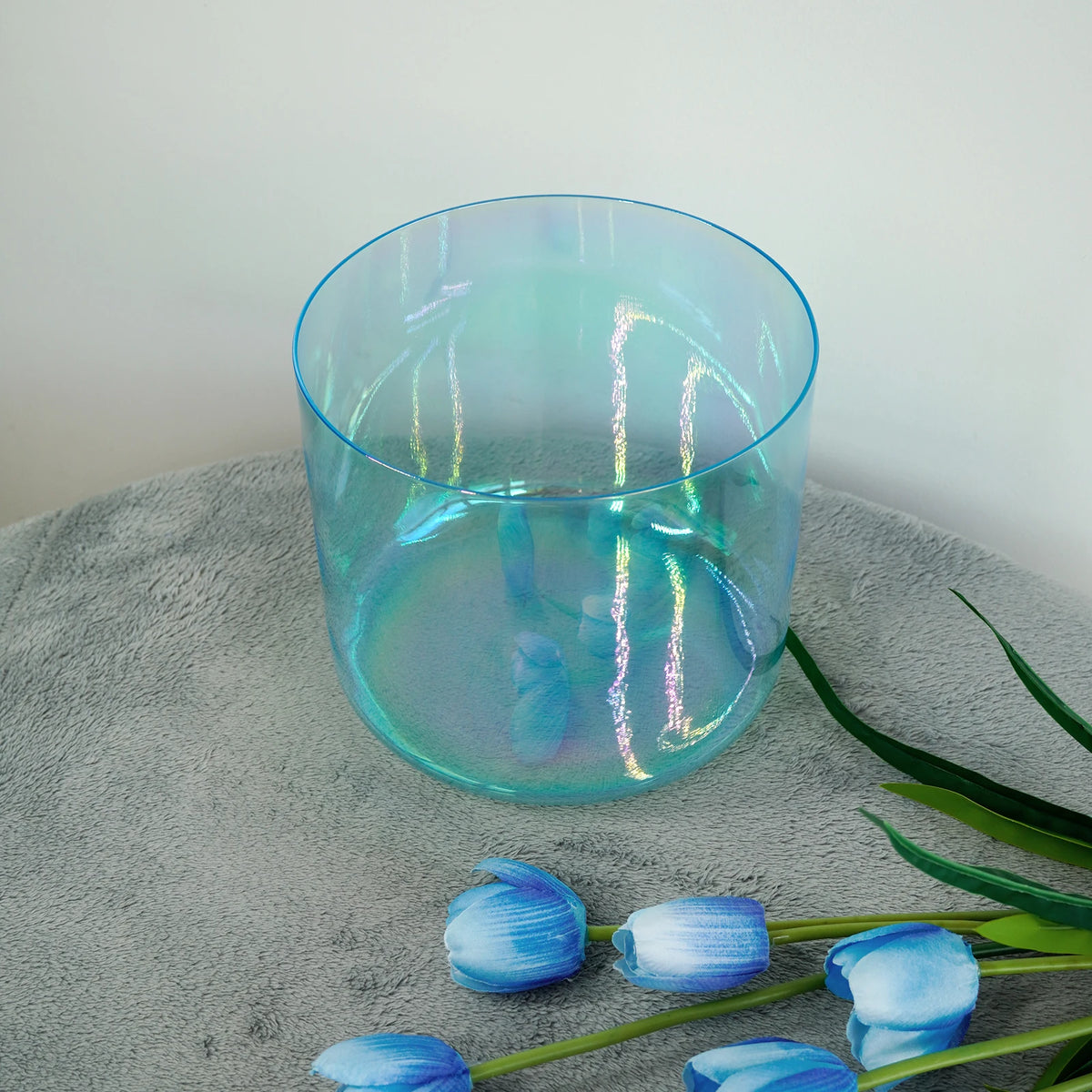 KVKA Chakra Frosted Quartz Crystal Singing Bowl For Meditation Yoga Healing