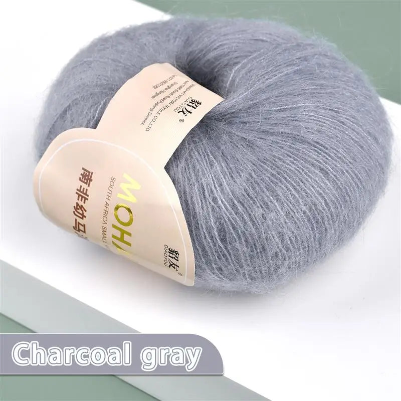 35colors 25g/Pc Mohair Yarn Extra Soft Warm Baby Wool Crochet Yarn For Hand Knitting Sweater Shawl Scarf DIY Material Supplies