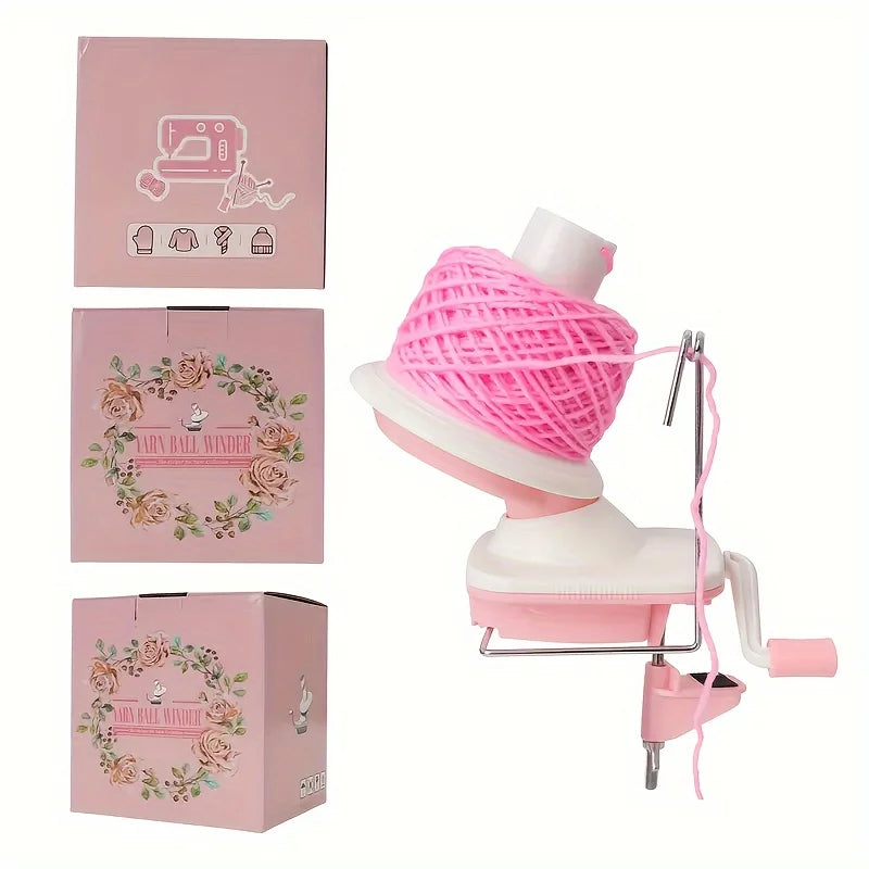1PC Pink/Purple Yarn Winder Winding Tool for Crochet And Handmade Crafts Knitting Assistant Tool
