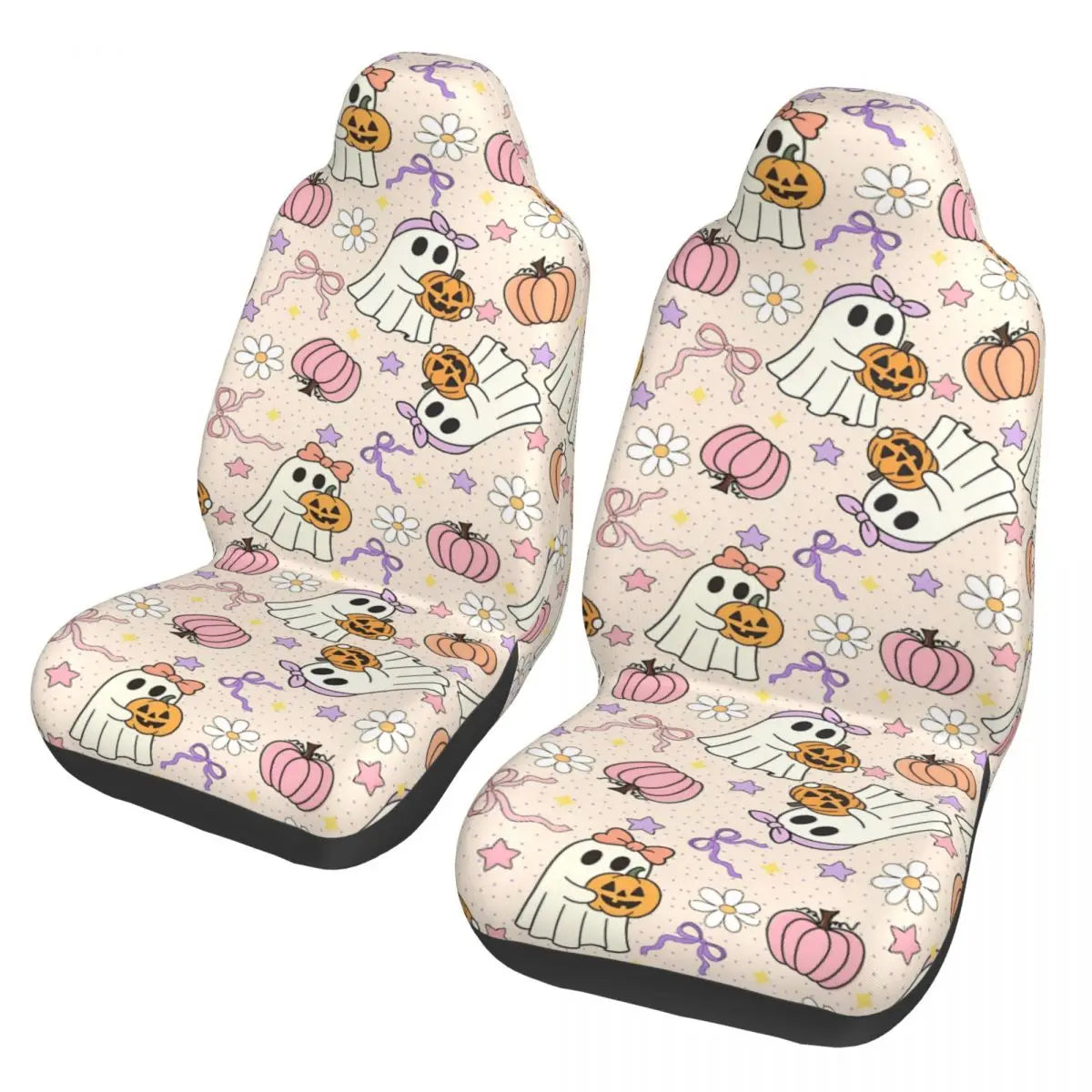 Pink Halloween Universal Car Seat Cover