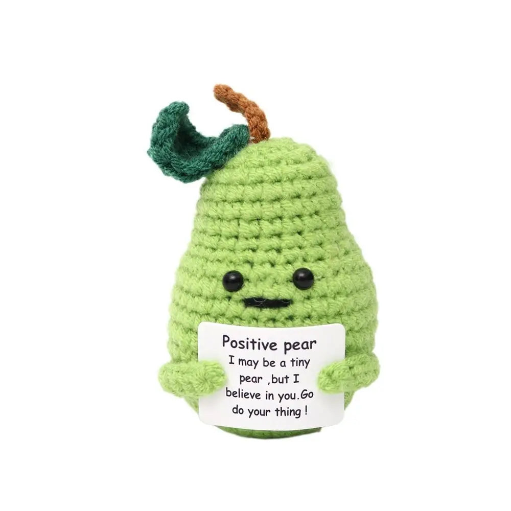 Knitted Positive Energy Potato Vegetable Fruit Pendant Knitting Wool Yarn Hand-Stitche Potato Potato Hug Pocket