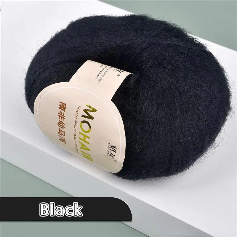35colors 25g/Pc Mohair Yarn Extra Soft Warm Baby Wool Crochet Yarn For Hand Knitting Sweater Shawl Scarf DIY Material Supplies