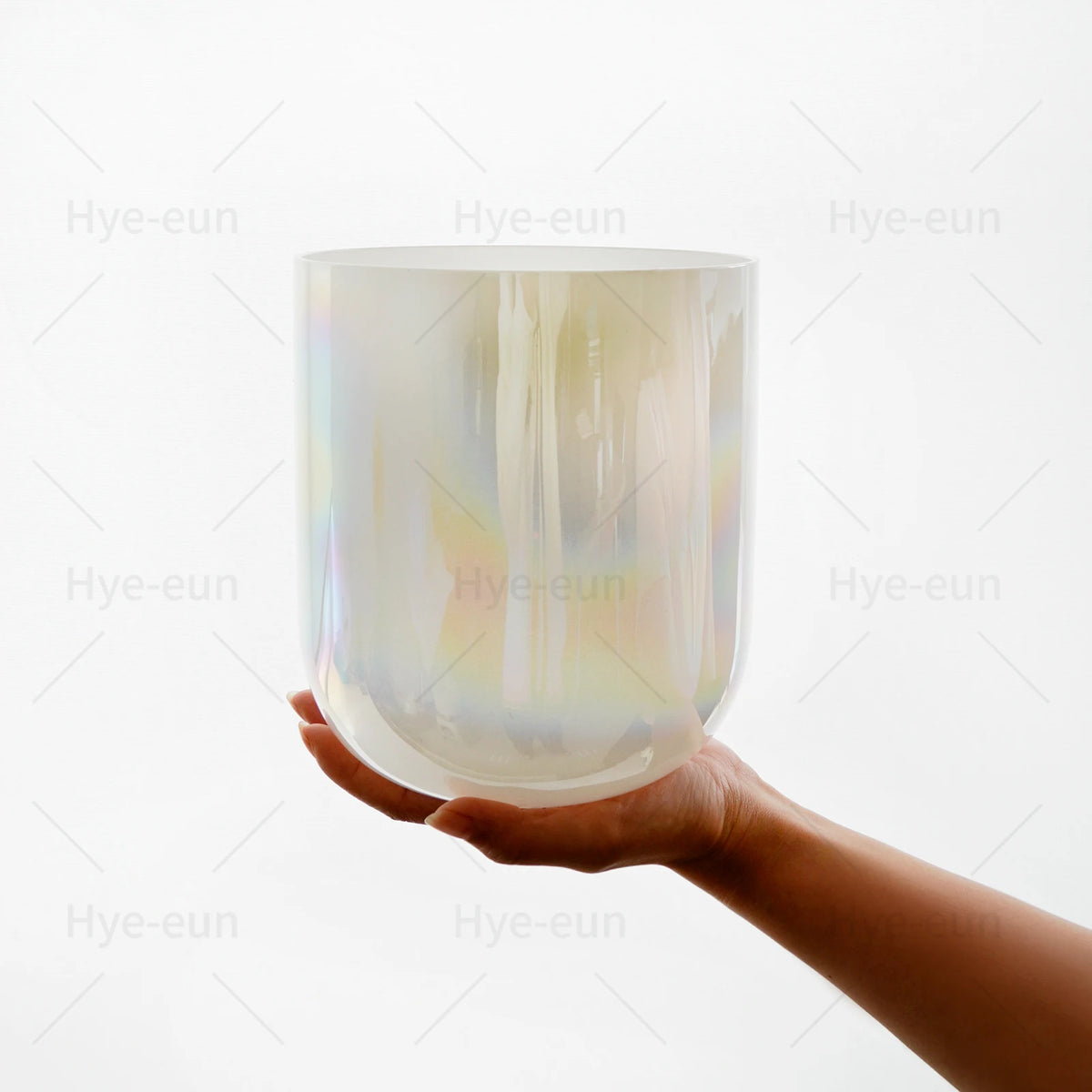 KVKA Chakra Frosted Quartz Crystal Singing Bowl For Meditation Yoga Healing