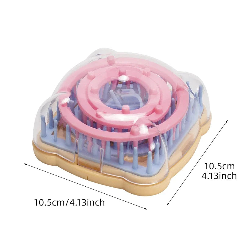 DIY Weaving Tools Square Weaver Yarn Weaver Yarn Weaver Ball Maker Practical Flower Net Square Weaver Plastic Knitter Tools New