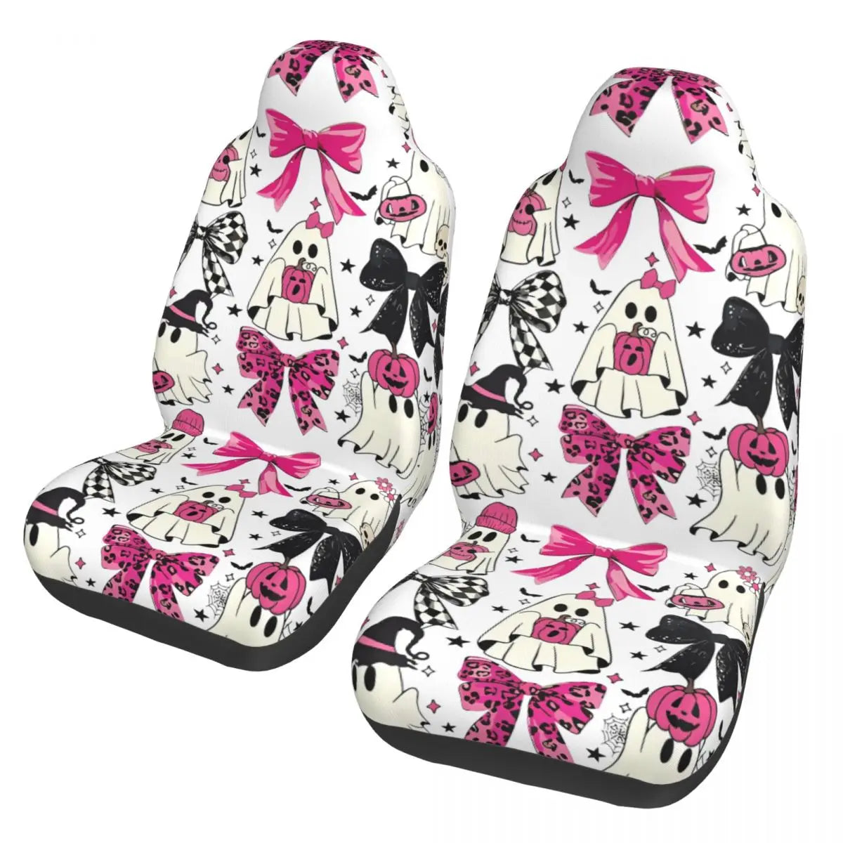 Pink Halloween Universal Car Seat Cover