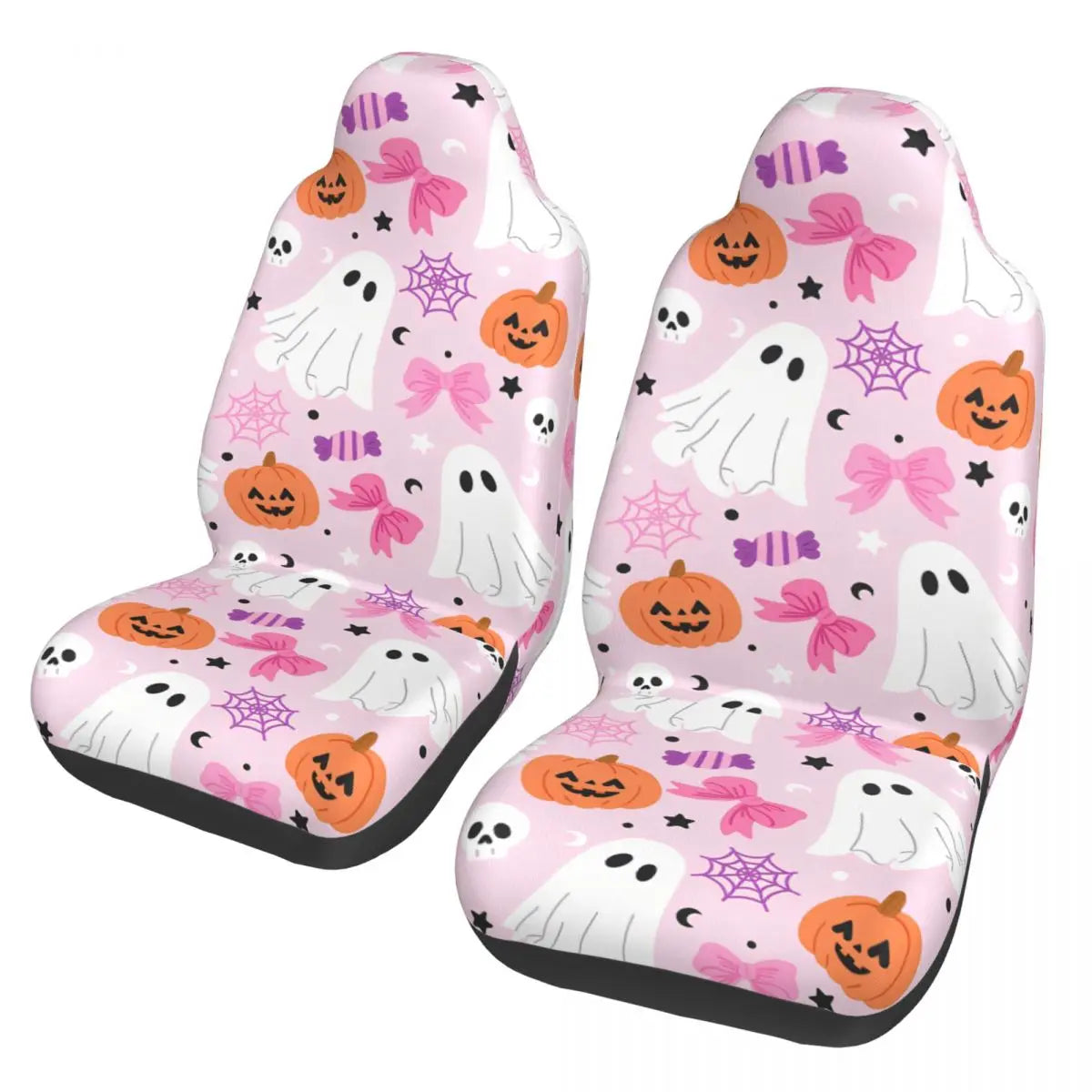 Pink Halloween Universal Car Seat Cover